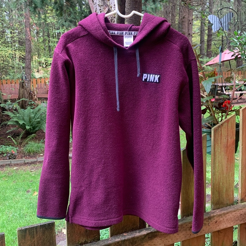 Pink Women’s Hooded Fleecy Pullover
